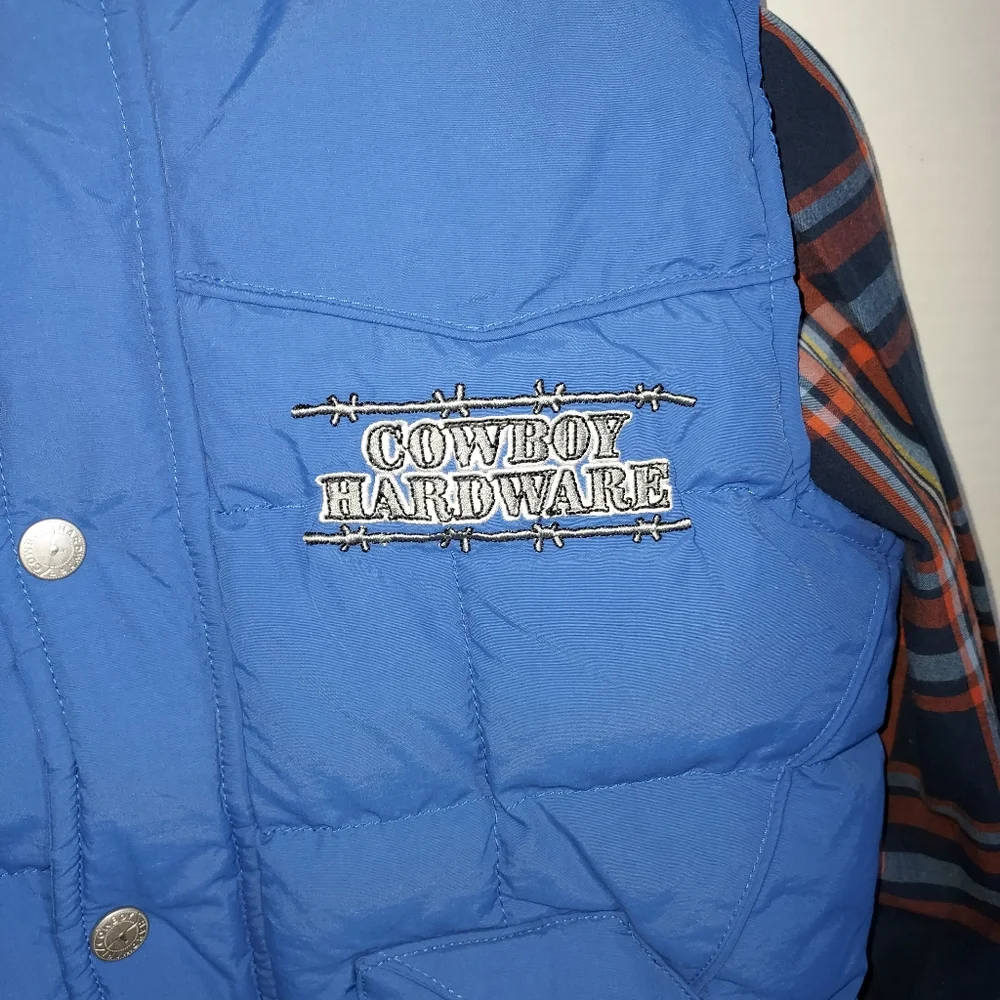 Cowboy Hardware Blue vest size L